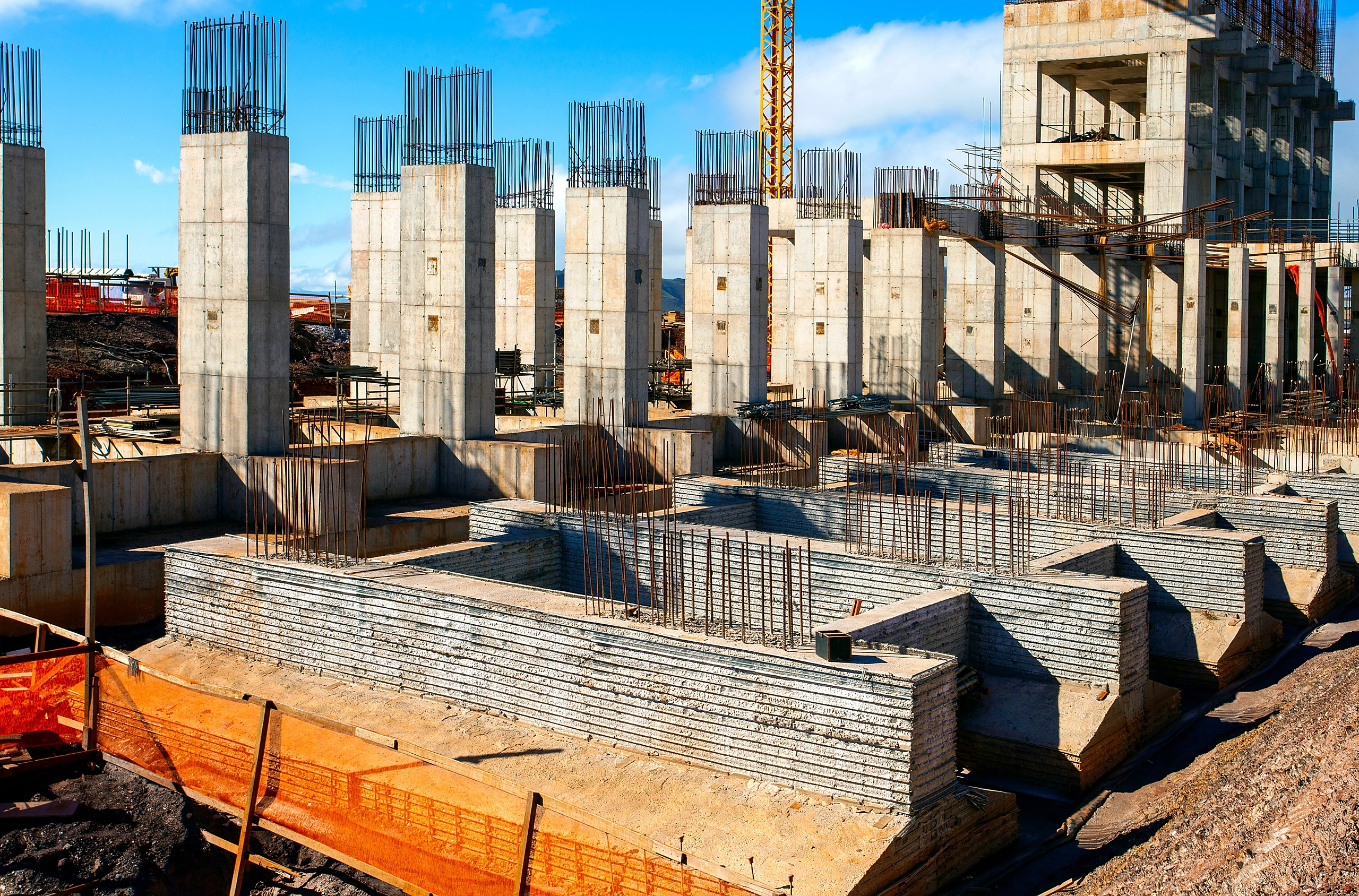 Reinforced-concrete structural works
