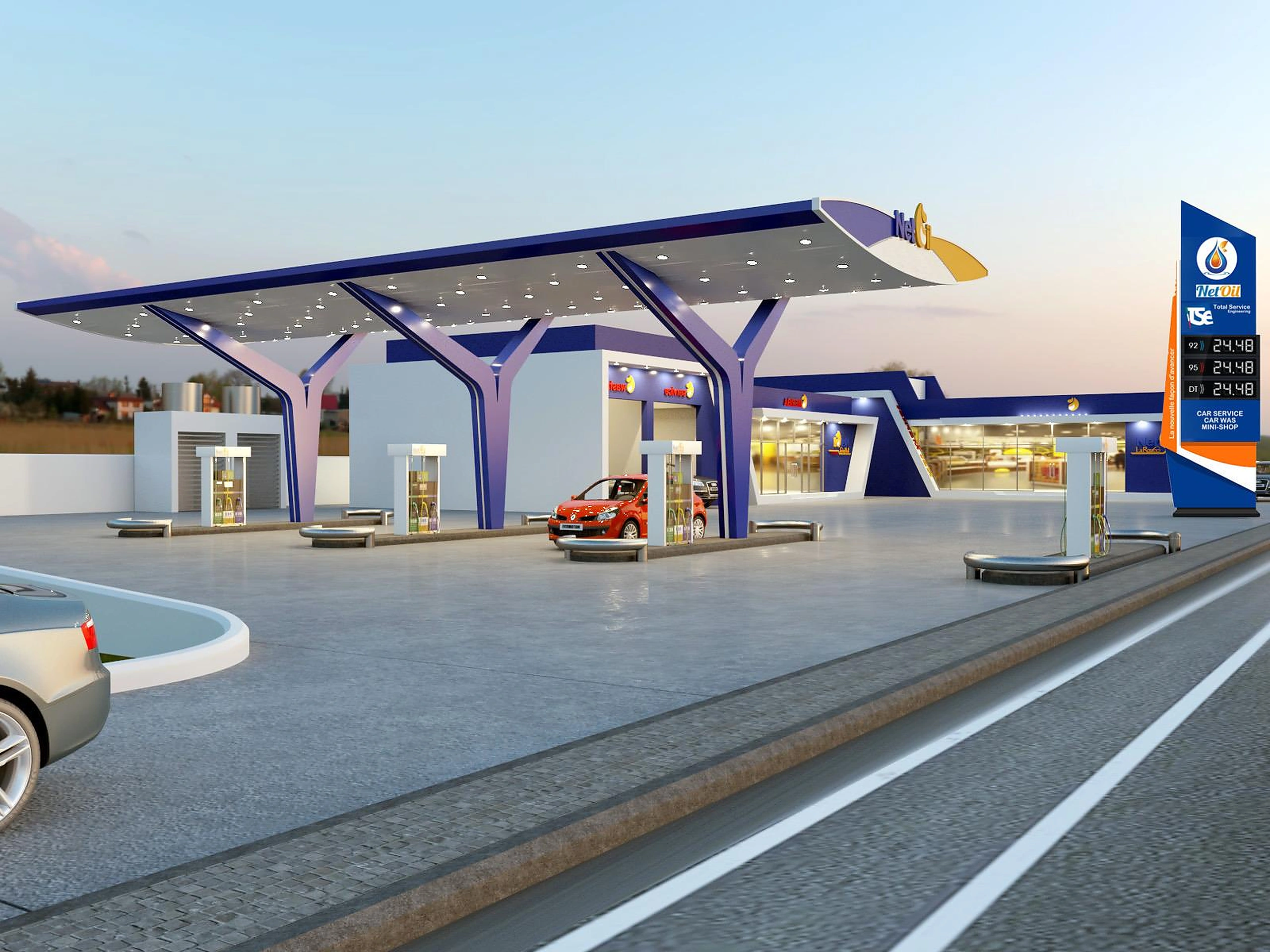 NetOil smart service station concept