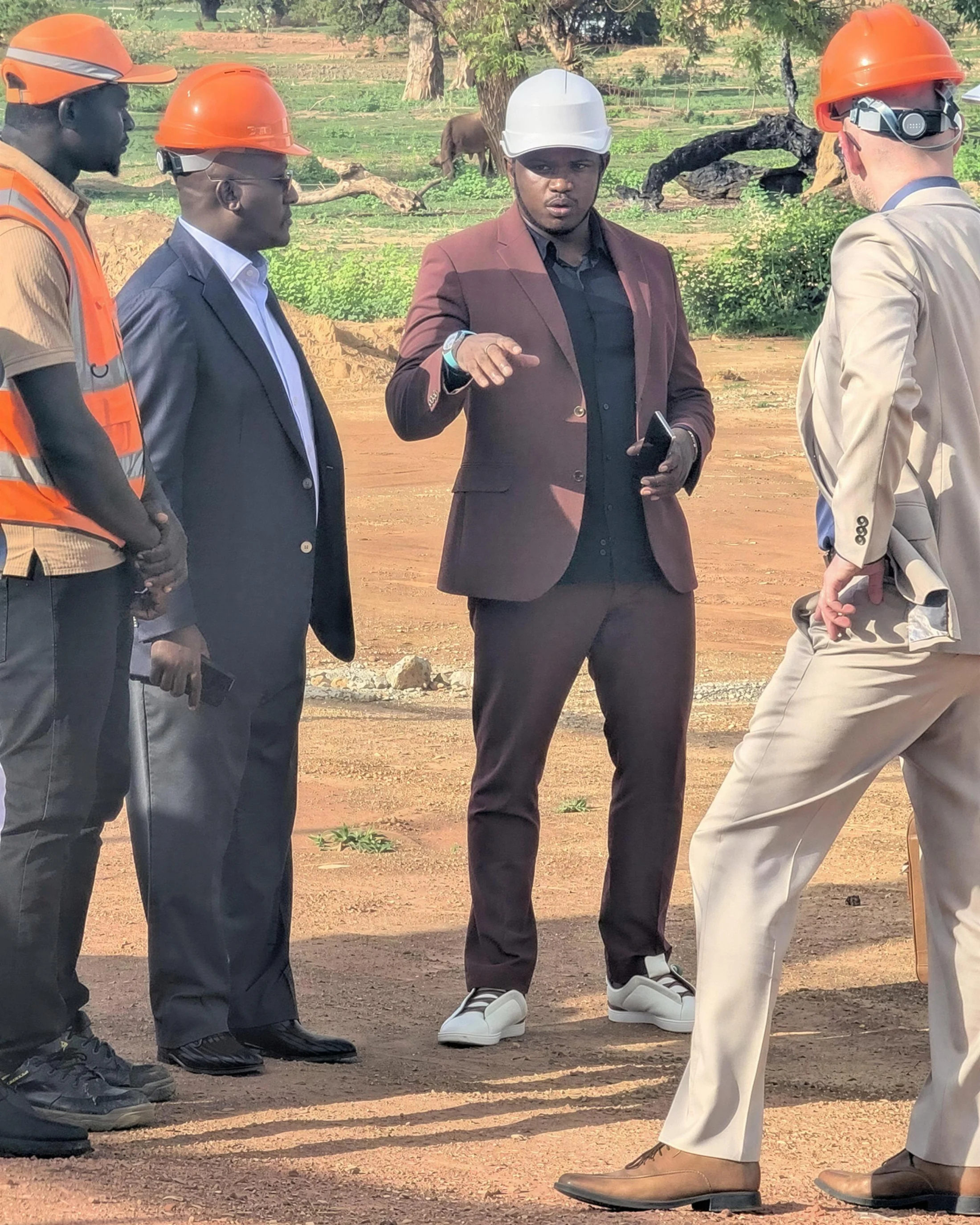 Technical site visit during active construction
